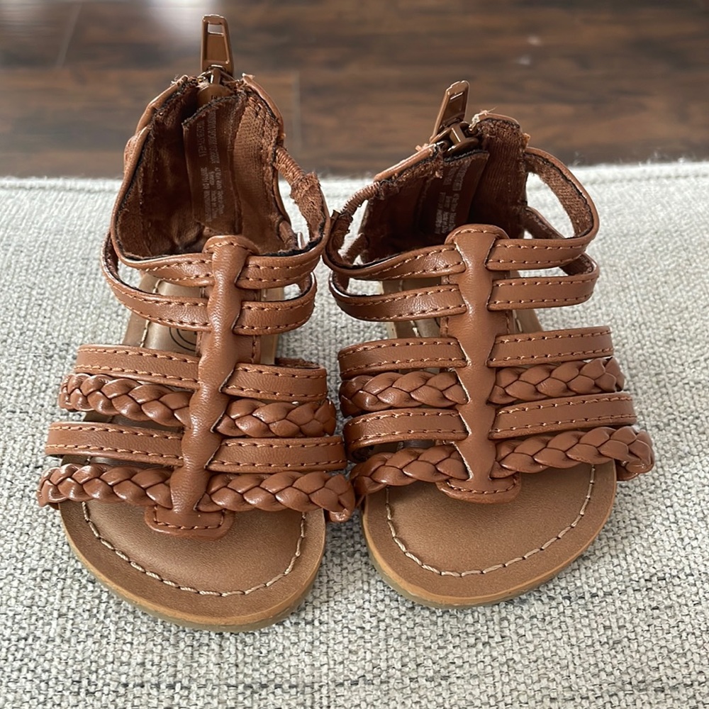Baby gladiator sandals size 2